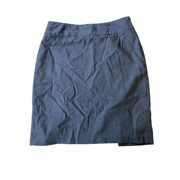 Banana Republic Womens Navy Wool Blend Pencil Skirt Size 12 - Picture 2 of 10